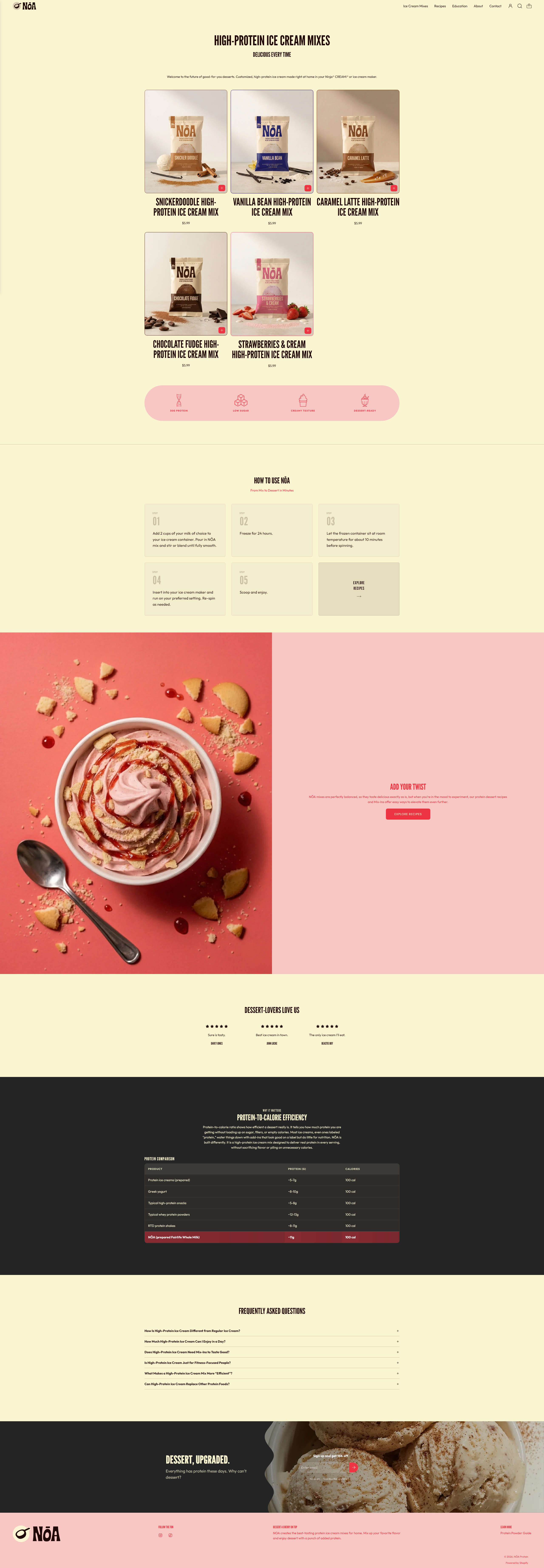 NŌA website — Mixes